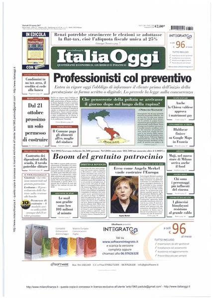 Italia oggi : quotidiano di economia finanza e politica